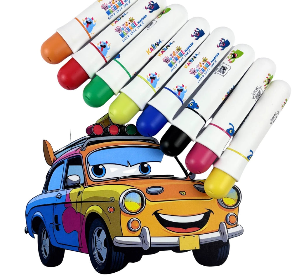 Kallam 24 Color Super Washable Child Safe Markers