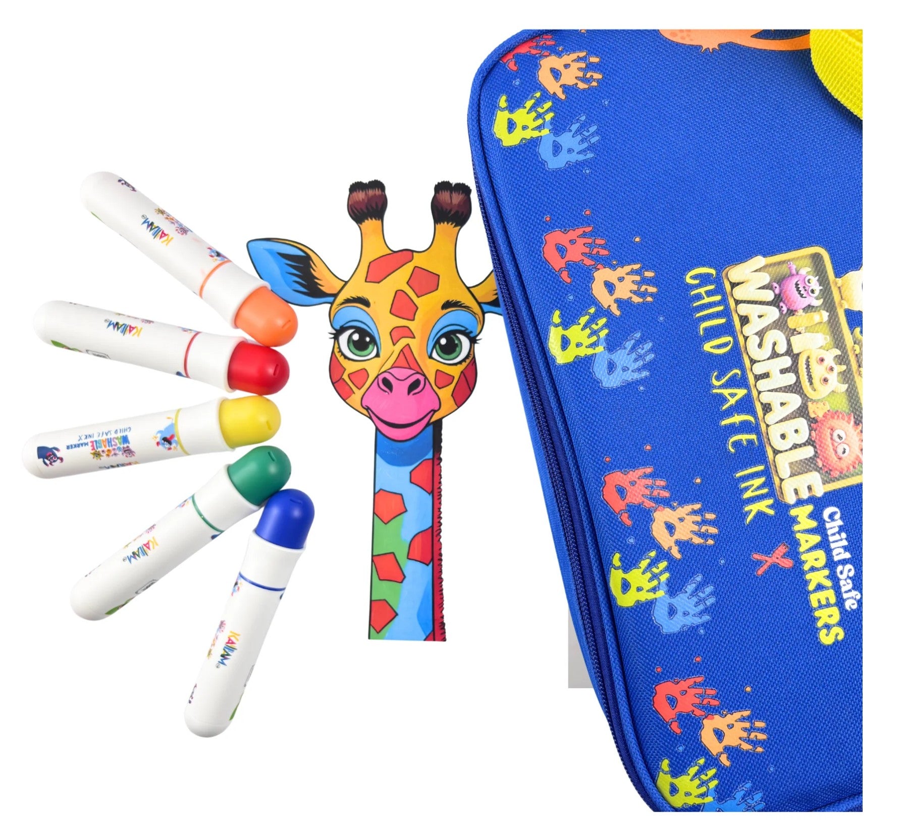 Kallam 24 Color Super Washable Child Safe Markers